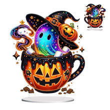 Load image into Gallery viewer, Acrylic Special Shaped Halloween Table Top Diamond Painting Ornament Kits (D)