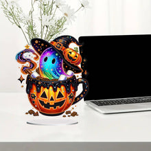 Load image into Gallery viewer, Acrylic Special Shaped Halloween Table Top Diamond Painting Ornament Kits (D)