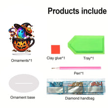 Load image into Gallery viewer, Acrylic Special Shaped Halloween Table Top Diamond Painting Ornament Kits (D)
