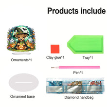Load image into Gallery viewer, Acrylic Special Shaped Halloween Table Top Diamond Painting Ornament Kits (G)