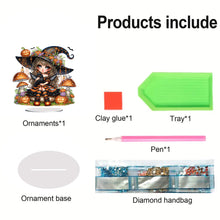 Load image into Gallery viewer, Acrylic Special Shaped Halloween Table Top Diamond Painting Ornament Kits (H)