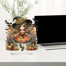 Load image into Gallery viewer, Acrylic Special Shaped Halloween Table Top Diamond Painting Ornament Kits (I)