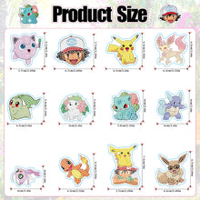 Load image into Gallery viewer, 12Pcs Diamond Painting Fridge Magnet Pokemon Fridge Stickers for Home Decor