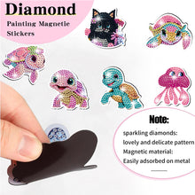 Load image into Gallery viewer, 12Pcs Diamond Painting Fridge Magnet Animals Fridge Stickers for Home Decor