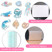 Load image into Gallery viewer, 20Pcs Sea Creatures Diamond Painting Fridge Stickers for Fridge Whiteboards