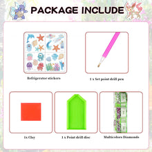 Load image into Gallery viewer, 20Pcs Sea Creatures Diamond Painting Fridge Stickers for Fridge Whiteboards