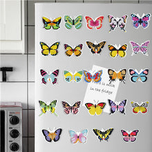 Load image into Gallery viewer, 24Pcs Butterfly Diamond Painting Fridge Magnet Fridge Stickers for Home Decor