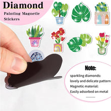 Load image into Gallery viewer, 30Pcs Plant Diamond Painting Fridge Magnet Fridge Stickers for Home Decor