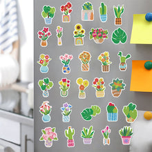 Load image into Gallery viewer, 30Pcs Plant Diamond Painting Fridge Magnet Fridge Stickers for Home Decor