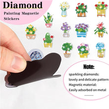 Load image into Gallery viewer, 30Pcs Plant Diamond Painting Fridge Magnet Fridge Stickers for Home Decor