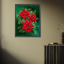 Load image into Gallery viewer, Diamond Painting - Full Square - Christmas poinsettia (30*40CM)