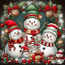 Load image into Gallery viewer, AB Diamond Painting - Full Round - Christmas snowman (40*40CM)