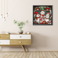 Load image into Gallery viewer, AB Diamond Painting - Full Round - Christmas snowman (40*40CM)