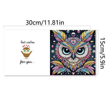Load image into Gallery viewer, 12Pcs Personality Owl DIY Diamond Painting Card Rhinestone Painting Card Kit