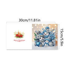 Load image into Gallery viewer, 6Pcs Snowman DIY Diamond Painting Card Rhinestone Painting Card Kit for Friends