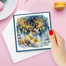 Load image into Gallery viewer, 6Pcs Christmas Bow DIY Diamond Painting Card Rhinestone Painting Card Kit
