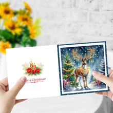 Load image into Gallery viewer, 6Pcs Christmas Bow DIY Diamond Painting Card Rhinestone Painting Card Kit