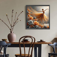 Load image into Gallery viewer, Diamond Painting - Full Round - Girl with gorgeous skirt (40*40CM)