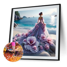 Load image into Gallery viewer, Diamond Painting - Full Round - Girl with gorgeous skirt (40*40CM)