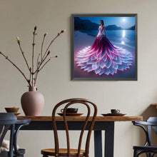 Load image into Gallery viewer, Diamond Painting - Full Round - Girl with gorgeous skirt (40*40CM)