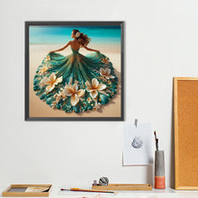 Load image into Gallery viewer, Diamond Painting - Full Round - Girl with gorgeous skirt (40*40CM)