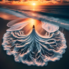 Load image into Gallery viewer, Diamond Painting - Full Round - Girl with gorgeous skirt (40*40CM)