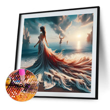 Load image into Gallery viewer, Diamond Painting - Full Round - Girl with gorgeous skirt (40*40CM)