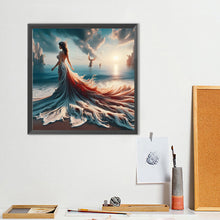 Load image into Gallery viewer, Diamond Painting - Full Round - Girl with gorgeous skirt (40*40CM)