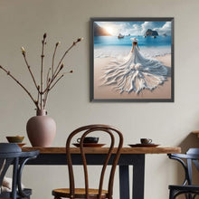 Load image into Gallery viewer, Diamond Painting - Full Round - Girl with gorgeous skirt (40*40CM)