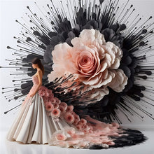 Load image into Gallery viewer, Diamond Painting - Full Round - Girl with gorgeous skirt (40*40CM)