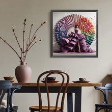 Load image into Gallery viewer, Diamond Painting - Full Round - Girl with gorgeous skirt (40*40CM)