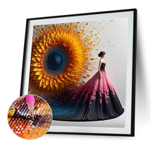 Load image into Gallery viewer, Diamond Painting - Full Round - Girl with gorgeous skirt (40*40CM)