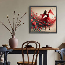 Load image into Gallery viewer, Diamond Painting - Full Round - Girl with gorgeous skirt (40*40CM)