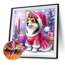 Load image into Gallery viewer, Diamond Painting - Full Round - Christmas candle Corgi (40*40CM)