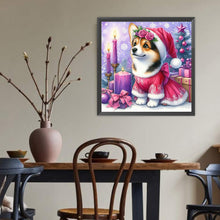 Load image into Gallery viewer, Diamond Painting - Full Round - Christmas candle Corgi (40*40CM)