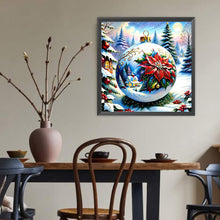 Load image into Gallery viewer, Diamond Painting - Full Round - Christmas snow Poinsettia ball (40*40CM)