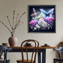 Load image into Gallery viewer, Diamond Painting - Full Round - Cross butterfly lavender (40*40CM)