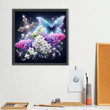 Load image into Gallery viewer, Diamond Painting - Full Round - Cross butterfly lavender (40*40CM)