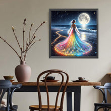 Load image into Gallery viewer, Diamond Painting - Full Round - Dream color light skirt girl (40*40CM)