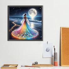 Load image into Gallery viewer, Diamond Painting - Full Round - Dream color light skirt girl (40*40CM)