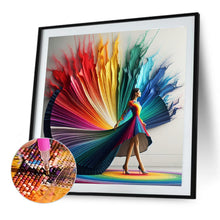 Load image into Gallery viewer, Diamond Painting - Full Round - Girl with dreamy wax skirt (40*40CM)