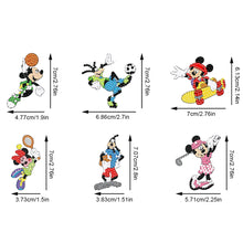 Load image into Gallery viewer, 6Pcs Double Sided Special Shaped Cartoon Characters Diamond Painting Keychain