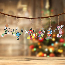 Load image into Gallery viewer, 6Pcs Double Sided Special Shaped Cartoon Characters Diamond Painting Keychain