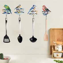 Load image into Gallery viewer, 6Pcs Diamond Painting Hooks Ceramic Cup with Bird Diamond Art Craft Wall Hooks