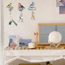 Load image into Gallery viewer, 6Pcs Diamond Painting Hooks Ceramic Cup with Bird Diamond Art Craft Wall Hooks