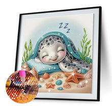 Load image into Gallery viewer, Diamond Painting - Partial Special Shaped - Sea turtle (30*30CM)