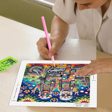 Load image into Gallery viewer, Diamond Painting - Partial Special Shaped - Funny old lady (30*30CM)