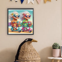 Load image into Gallery viewer, Diamond Painting - Partial Special Shaped - Funny old lady (30*30CM)