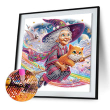 Load image into Gallery viewer, Diamond Painting - Partial Special Shaped - Funny old lady (30*30CM)