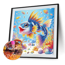 Load image into Gallery viewer, Diamond Painting - Partial Special Shaped - Fish (30*30CM)